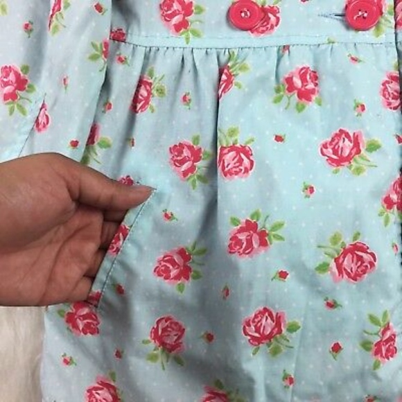 Pumpkin Patch Floral Print Trench Jacket - Picture 3 of 7